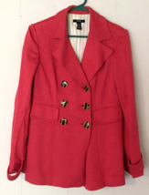 Alfani jacket size 4 women pinkish color long sleeve button close - £10.08 GBP