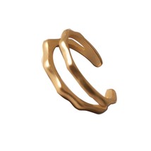 XIALUOKE New Retro Fashion Matte Gold Metal Alloy Joints Index Finger Ring For W - £7.24 GBP
