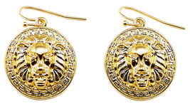 Lion Head New Small Pendant Earrings Dangle Style - £10.56 GBP+