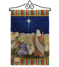 Christmas in Bethlehem Burlap - Impressions Decorative Metal Wall Hanger Garden  - £27.09 GBP