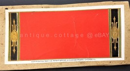 antique THE FINEST CIGAR LABEL PROOF BOOK orig 7pgs BOX ART  - £69.43 GBP