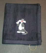 Sylvester the Cat Golf Sport Towel 16x18 Black - £11.72 GBP