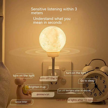 Voice Control Bedroom Usb Moon Light - £575.43 GBP+