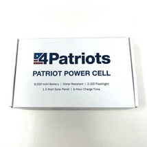 4Patriots Power Cell USB Solar Charger 8000 mAh Battery Flashlight New I... - $24.70