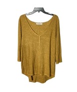 Project Social T Distressed Women&#39;s Oversized Scoop V Neck Small Shirt - $41.15 CAD
