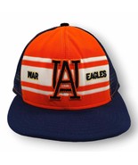 VTG AJD Super Stripe Auburn War Eagles Mesh Snapback Patch Cap Hat Made ... - $648.00 MXN