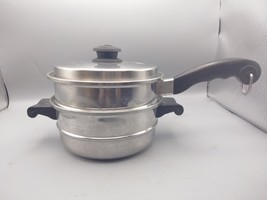 Saladmaster Stainless Steel Double Boiler With Steamer Strainer Colander  - $621.83 MXN