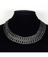 Braided Black Wire Necklace Koralia Greek Style 19&quot; - £19.12 GBP