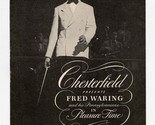 Chesterfield Presents Fred Waring &amp; His Pennsylvanians Program 1940&#39;s - £9.51 GBP