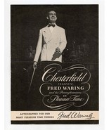 Chesterfield Presents Fred Waring &amp; His Pennsylvanians Program 1940&#39;s - £9.38 GBP