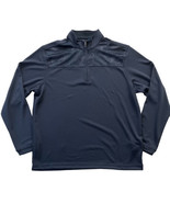 Pebble Beach Men&#39;s Blue Performance 1/4 Zip Pullover Long Sleeve Shirt S... - $18.87