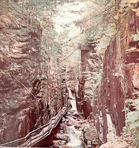 1970s Flume Gorge Franconia Notch XL Postcard Unposted New Hampshire 2 D... - $19.99
