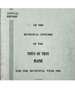 Troy Maine Annual Town Report Booklet 1956 New England Waldo County Hist... - €25,73 EUR