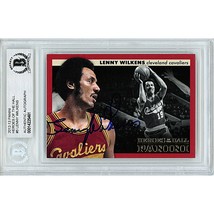 Lenny Wilkens Cleveland Cavaliers Auto 2012 Panini Autographed On-Card Beckett - £79.35 GBP