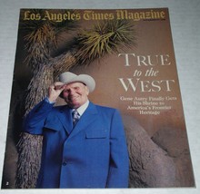 Gene Autry Los Angeles Times Magazine Vintage 1988 True to The West - $34.99