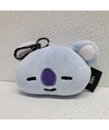 BT21 Koya Blue Bear Head Soft Plush Keychain Clip - $156.16 MXN