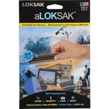 LokSak aLokSak 6x6&quot; Resealable Storage Bag, Pack of 2, Clear #ALOKD2-6 X 6 - £25.94 GBP