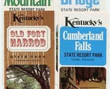 4 Kentucky State Resort Park Brochures Natural Bridge Fort Harrod Cumber... - $27.72