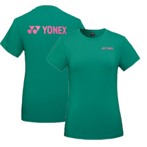 YONEX 24F/W Women&#39;s Badminton T-Shirts Sports Casual Tee Emerald Green 2... - $53.21 CAD