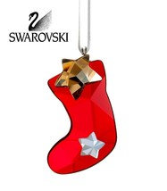 Swarovski 2010 Twinkling Stocking Stars Ornament Nib - $60.99