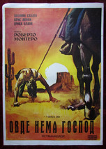 1972 Original Movie Poster I senza Dio Sentence of God Antonio Sabato Avram YU - £54.15 GBP