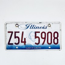  United States Illinois Land of Lincoln Passenger License Plate Z54 5908 - £10.51 GBP