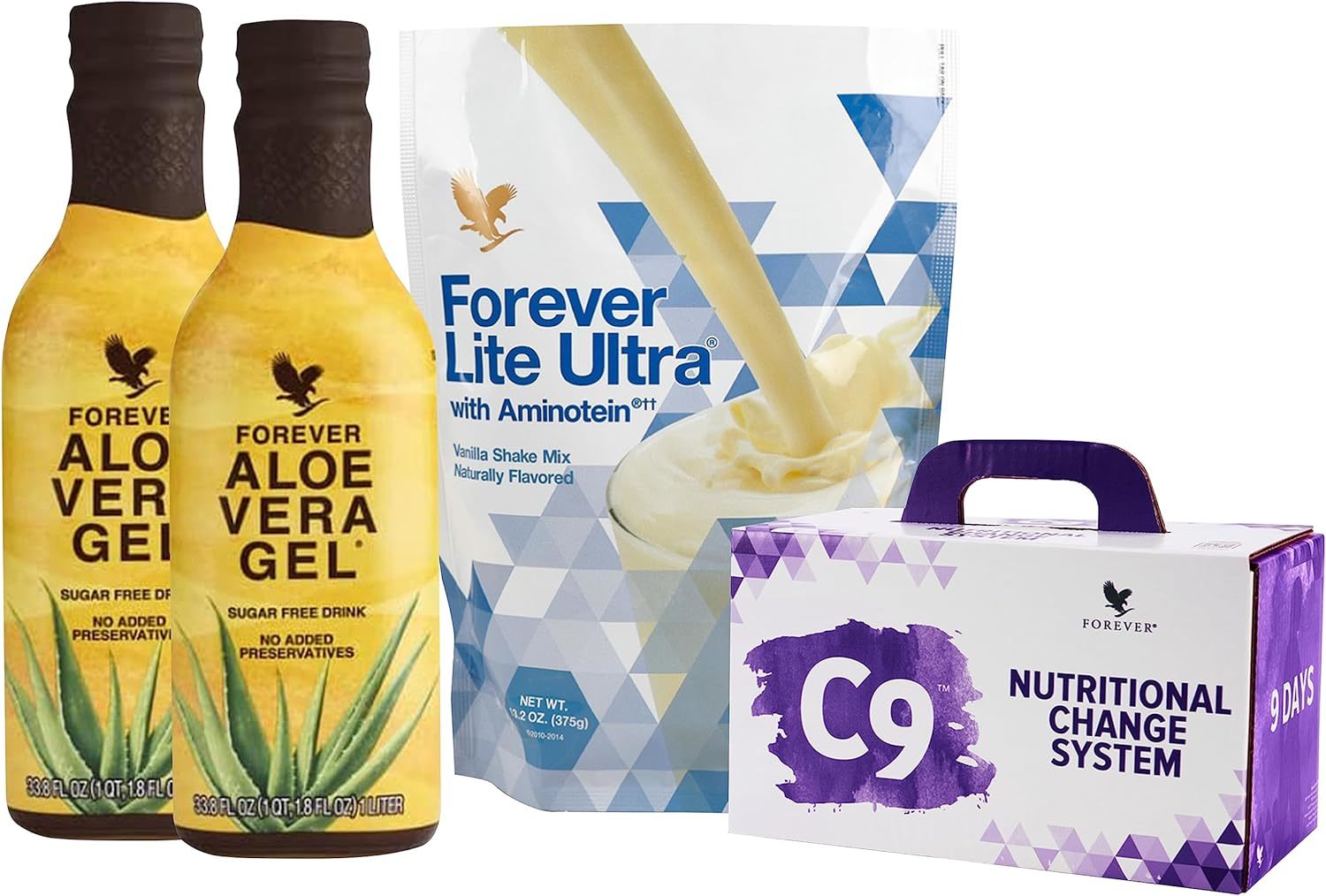 Clean 9 Forever Living 9 Day Detox Weight Loss Vanilla Aloe Vera Fiber K... - $90.87