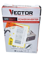 VECTOR 120W Power Inverter, 12V DC, 120V AC, Dual USB Charging Ports (PI... - $14.52