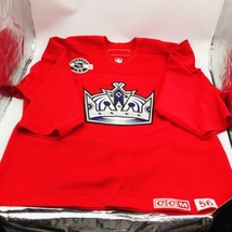 VTG CCM Los Angeles LA Kings Red No Contact Practice Jersey w/ Fight Strap Sz 56 - £166.08 GBP