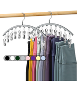 Legging Organizer for Closet, Metal Yoga Pants Hanger W/Rubber Coated 2 ... - $18.51