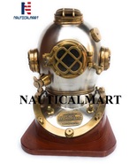 NauticalMart 18&quot; Antique Morse Scuba Diving Divers Helmet US Navy Mark V... - £313.10 GBP