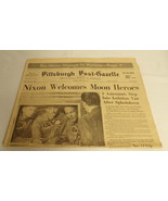 ORIGINAL Pittsburgh Post Gazette July 25 1969 Apollo 11 Astronauts / R N... - £23.34 GBP