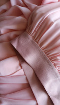 Blush Pink Chiffon Maxi Skirt Outfit Bridesmaid Plus Size Chiffon Skirt image 5