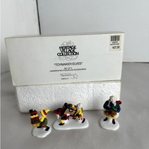 Dept. 56 Christmas Village Toy Maker Elves set of 3 #56022 1991-1995 - £12.37 GBP