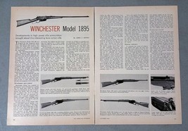 Vintage 1963 Winchester Model 1895 Shotgun Rifle 3-Page Article - $6.64