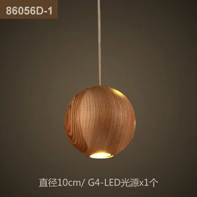 Creative Restaurant Pendant Lamp  Log Designer Hotel Lobby Lamp Japanese Solid   - £149.82 GBP
