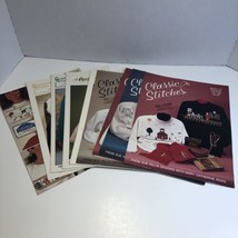 9 Duplicate Stitch Assorted Cross Stitch Pattern Books Lot Sue Hillis Etc - $24.74