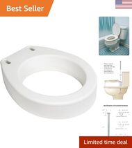 Toilet Seat Riser, Elongated, 17.25 x 13.5 x 3.5 Inch - $51.77