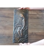 Vintage Embossed Copper Wall Decoration of an Armenian woman with a Wate... - £103.79 GBP