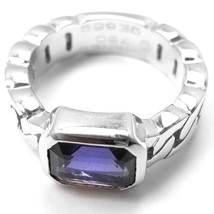 Authentic! Chanel 18k White Gold Tanzanite Band Ring - £1,798.46 GBP