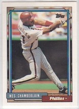 M) 1992 Topps Baseball Trading Card - Wes Chamberlain #14 - £1.57 GBP