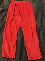 Jones New York Sport Red Corduroy Pants Women’s Size 12 High Waist Vinta... - $20.95
