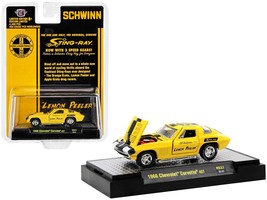 1966 Chevrolet Corvette 427 #68 Yellow with Black Stripes and Graphics &quot;Schwinn  - £24.57 GBP