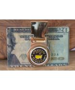 The Master's Black Spring Loaded Money Clip - Gold Plated Clip - $23.92