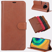 For Huawei P30 Mate 20 30 Pro Case Leather Wallet Card Slot Flip TPU Sof... - $52.85
