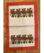 Vintage Irish Linen Hollybells Christmas Dresser Scarf/Table Runner - $451.99 MXN