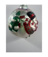 Vintage Christmas Blown Glass Ornament Holiday Presents Snowmen Collecti... - $19.66 CAD