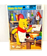 Vintage Disneys Winnie the Pooh Golden Frame Tray Puzzle Complete - £12.36 GBP