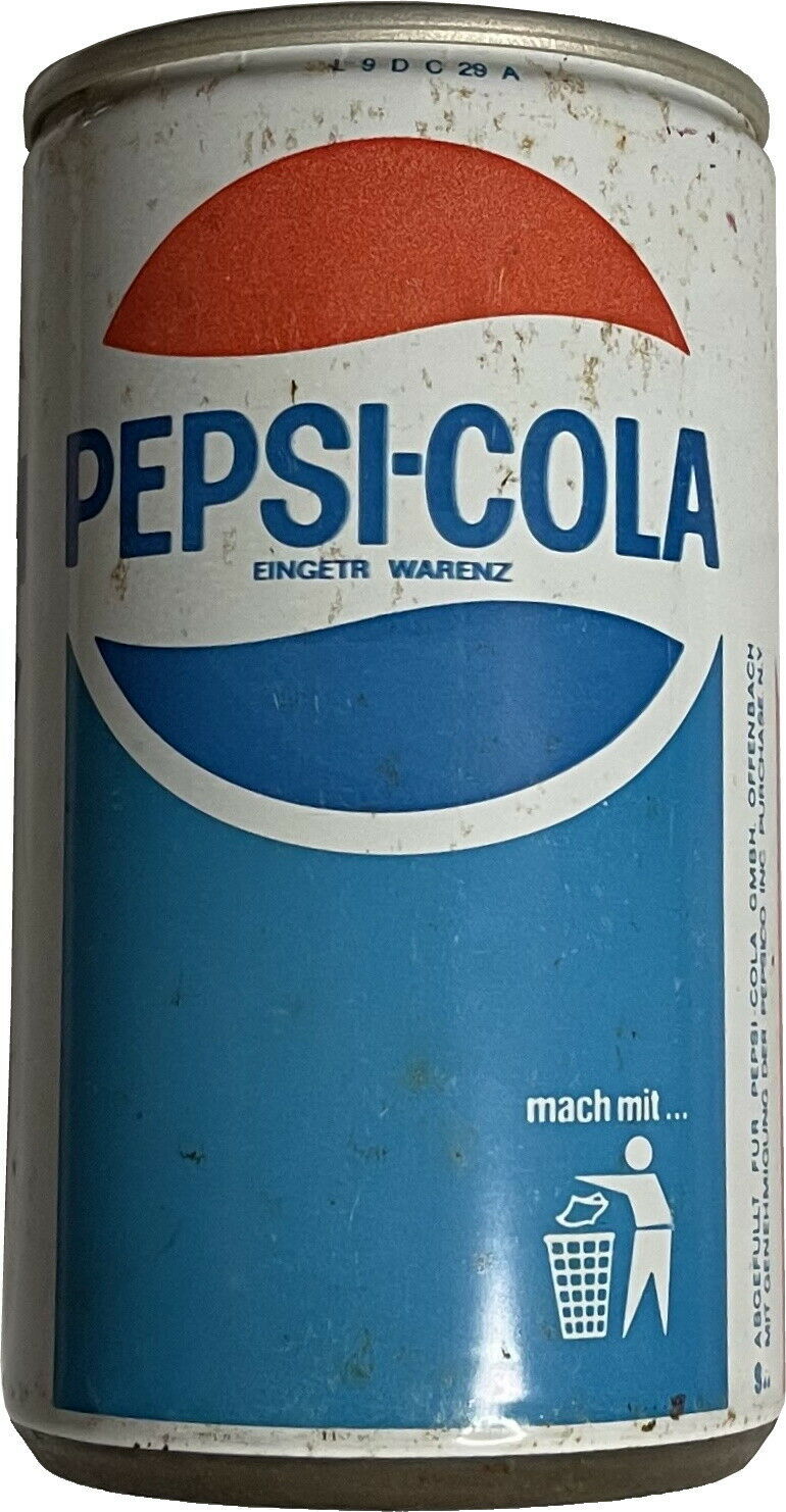 Vintage Unopened Empty Pepsi Cola Pull Tab Can German 0.33 L - £11.71 GBP