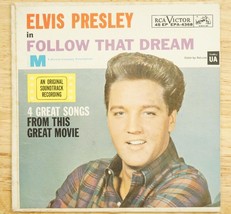 Vintage Elvis Presley RCA 45LP Record EPA-4368 Follow That Dream Dog on ... - $84.14
